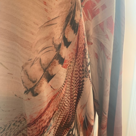 Cocos Clozet plus size 2X feather waterfall length top - Picture 3 of 9